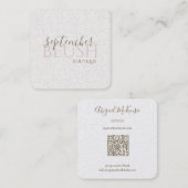 Boutique Blush Vierkante Visitekaartje (Voorkant / Achterkant)