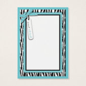 Boutique Chic Boy Gift Label Visitekaartjes (Achterkant)
