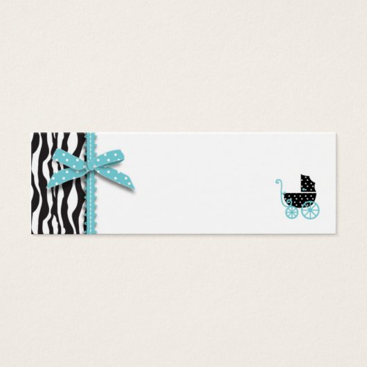 Boutique Chic Boy Skinny Gift Label Mini Visitekaartjes (Voorkant)