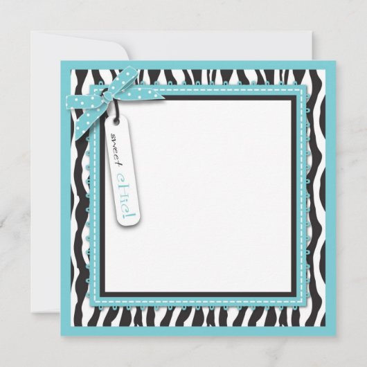 Boutique Chic Boy Square Aankondiging (Achterkant)