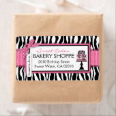 Boutique Chic Cakes Zakelijk Verzendlabel (Insitu)