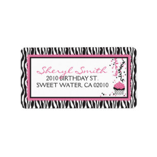 Boutique Chic Cupcake Adres B Etiket