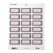 Boutique Chic Cupcake Adres Label B (Full Sheet)
