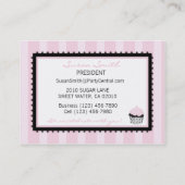 Boutique Chic Cupcake bakkerij Visitekaartje (Achterkant)