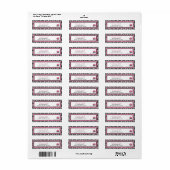 Boutique Chic Cupcake Retourlabel Etiket (Full Sheet)