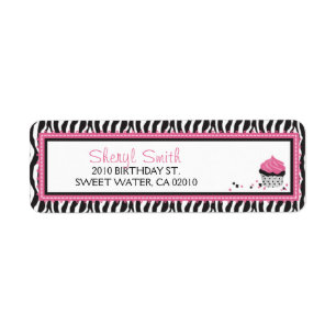 Boutique Chic Cupcake Return Label