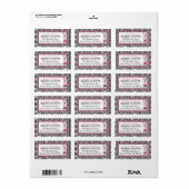 Boutique Chic Cupcakes Business Address Label (Full Sheet)
