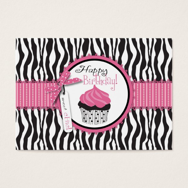 Boutique Chic Cupcakes Cadeau Kaart (Voorkant)