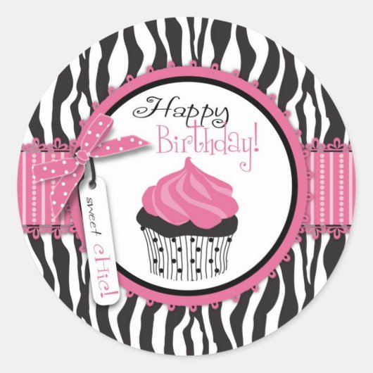 Boutique Chic Cupcakes Sticker 2 (Voorkant)