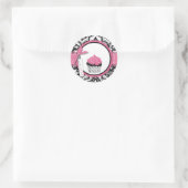 Boutique Chic Cupcakes Sticker_mbkemp Ronde Sticker (Tas)
