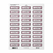 Boutique Chic Cupcakes Zakelijk Retourlabel Etiket (Full Sheet)
