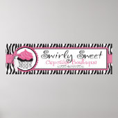 Boutique Chic Custom Banner_Swirly Sweet Poster (Voorkant)