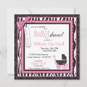 Boutique Chic Invitation Square Kaart (Achterkant)