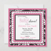 Boutique Chic Invitation Square Kaart (Achterkant)