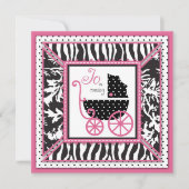 Boutique Chic Invitation Square Kaart (Voorkant)