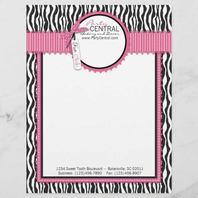 Boutique Chic Letterhead FC Briefhoofd Sjabloon (Voorkant)