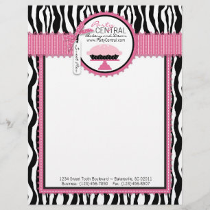 Boutique Chic Pie Bakery Letterhead Persoonlijk Briefhoofd