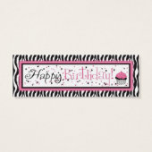 Boutique Chic Skinny Gift Label Mini Visitekaartjes (Achterkant)