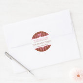 Boutique chocoladewinkel streep snoep ronde sticke ronde sticker (Envelop)