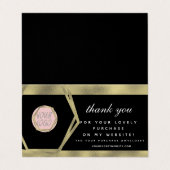 Boutique Clothing Beauty Business Hartelijk dank v Visitekaartje (Buitenkant ongevouwen)