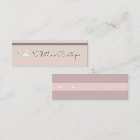 Boutique Clothing Branding Packaging Labels (Voorkant / Achterkant)