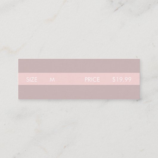 Boutique Clothing Branding Packaging Labels (Achterkant)