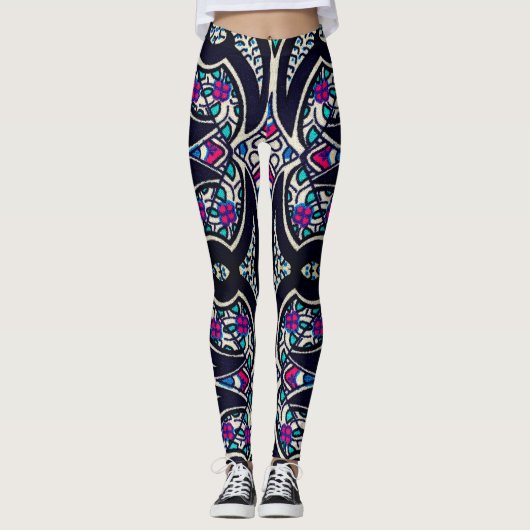 Boutique Design Digitale Kunst Leggings (Voorkant)