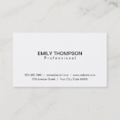 Boutique | Eenvoudig en klassiek Visitekaartje (Achterkant)