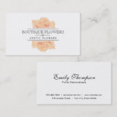 Boutique Flowers | Elegant, Klassiek Visitekaartje (Voorkant / Achterkant)