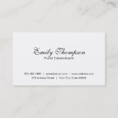Boutique Flowers | Elegant, Klassiek Visitekaartje (Achterkant)