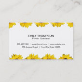 Boutique Flowers | Zonnebloemen, klein IV Visitekaartje (Achterkant)