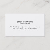 Boutique Flowers | Zonnebloemen, simpel Visitekaartje (Achterkant)