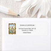 Boutique Gold Frame Easter Rabbit Etiket (Insitu)