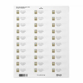 Boutique Gouden Frame Paashaas Etiket (Full Sheet)