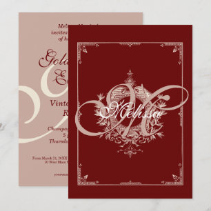 Boutique Grand Opening Invitation Elegant Vintage Kaart