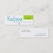 Boutique Kadsaya 9 Promotion Store Visitekaartje (Voorkant / Achterkant)