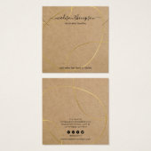 Boutique Ketting Jewelry Display Vierkante Visitekaartjes (Voorkant /achterkant)