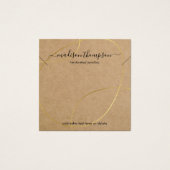 Boutique Ketting Jewelry Display Vierkante Visitekaartjes (Voorkant)