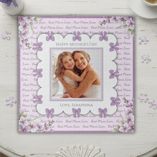Boutique Lavender Coquette Moederdag Foto Legpuzzel