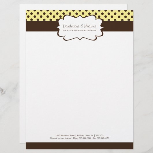  Boutique Letterhead Gepersonaliseerd Briefhoofd (Voorkant / Achterkant)