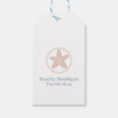 Boutique Logo Eenvoudige QR Code Grootte Prijs Cadeaulabel (Voorkant)