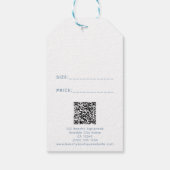 Boutique Logo Eenvoudige QR Code Grootte Prijs Cadeaulabel (Achterkant)