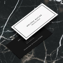 Boutique Luxe Minimaal Professioneel Zwart Wit