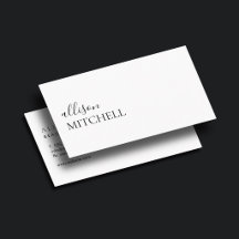 Boutique Luxe Script Uniek Minimalistisch Wit