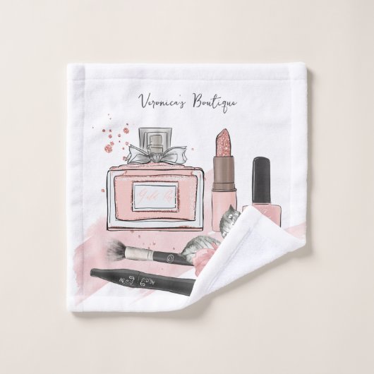 Boutique make-up gepersonaliseerd washandje (Wasdoekje)