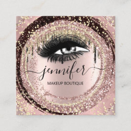 Boutique Makeup Lashes Roos QR Lash Vierkante Visitekaartje