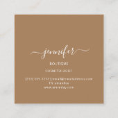 Boutique Mimetic Camouflage Militaire Uniform Vierkante Visitekaartje (Achterkant)