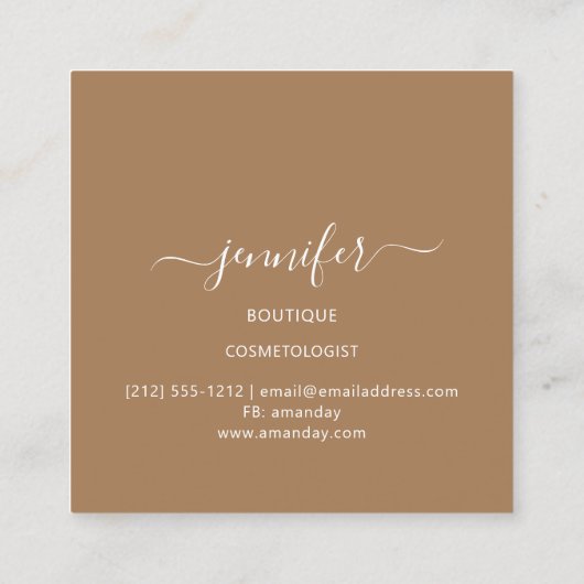 Boutique Mimetic Camouflage Militaire Uniform Vierkante Visitekaartje (Achterkant)