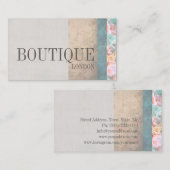 Boutique Mode Accessoires  Bloemlinnen Visitekaartje (Voorkant / Achterkant)