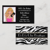 Boutique Mode en Pareltjes Visitekaartjes (Voorkant / Achterkant)
